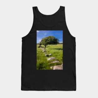 Tree and Remains of Wall near Sandyhills Dumfries and Galloway Photograph Tank Top